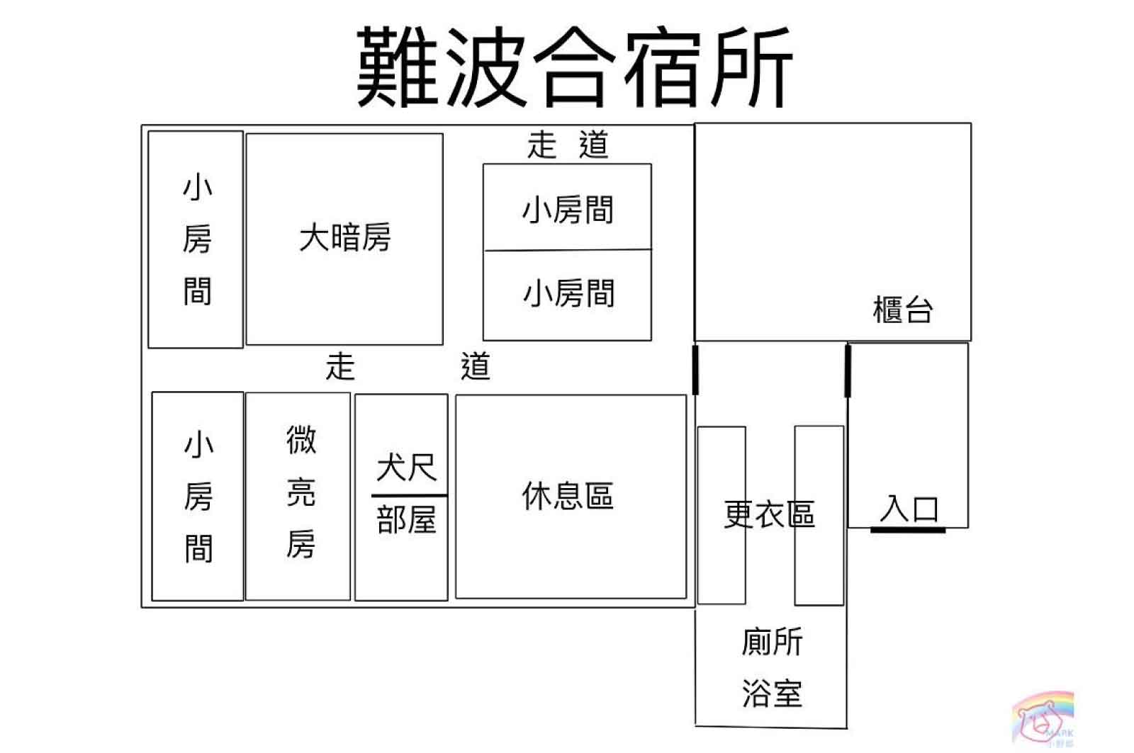 難波合宿所（間取り）