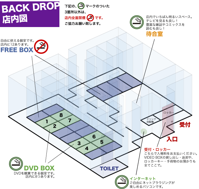 新宿バックドロップ・フロアMAP